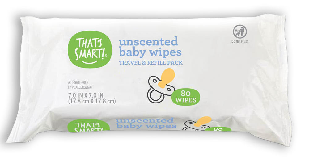 That's Smart! unscented baby wipes