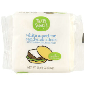 White American Imitation Process Cheese Food Sandwich Slices