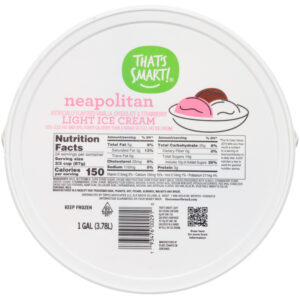 Neapolitan Vanilla  Chocolate & Strawberry Light Ice Cream