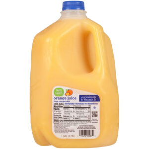 100% Unsweetened Orange Juice From Concentrate