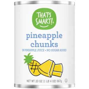 That's Smart! No Sugar Added Pineapple Chunks in Pineapple Juice 20 oz